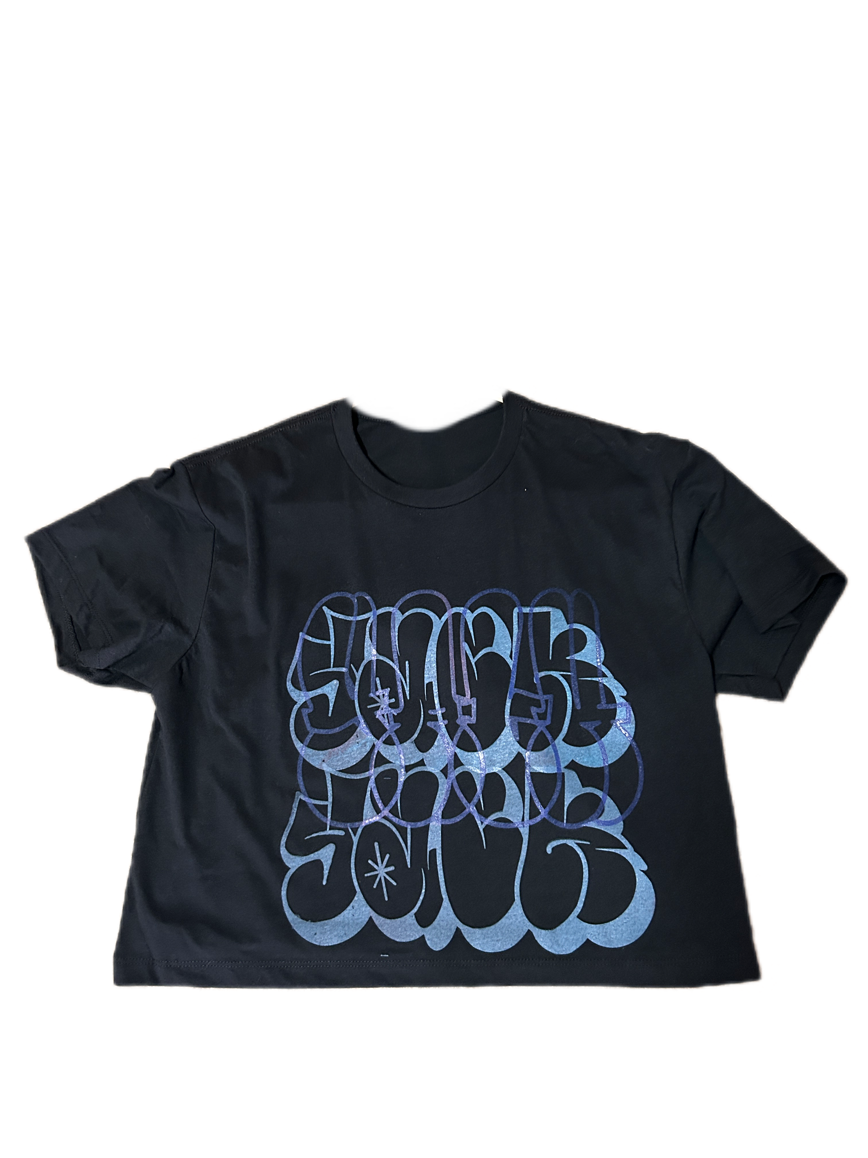 Throwie death skull crop top