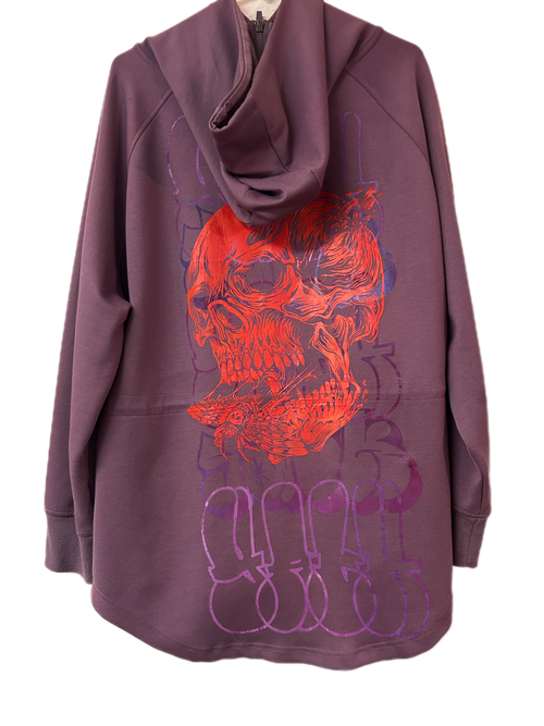 Dark pink hoodie