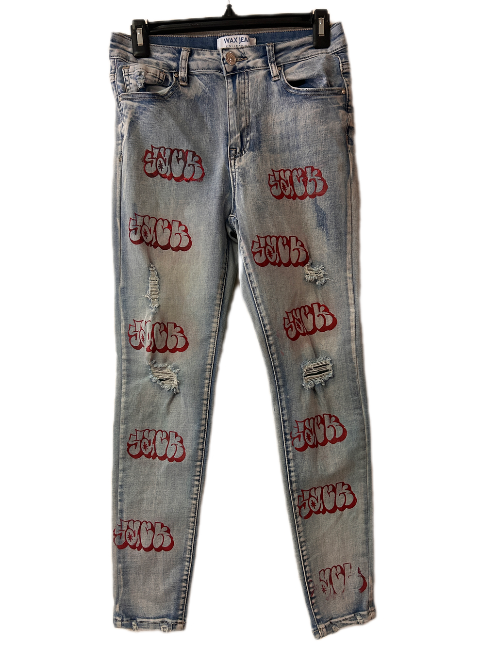 Woman’s Upcycled pants.