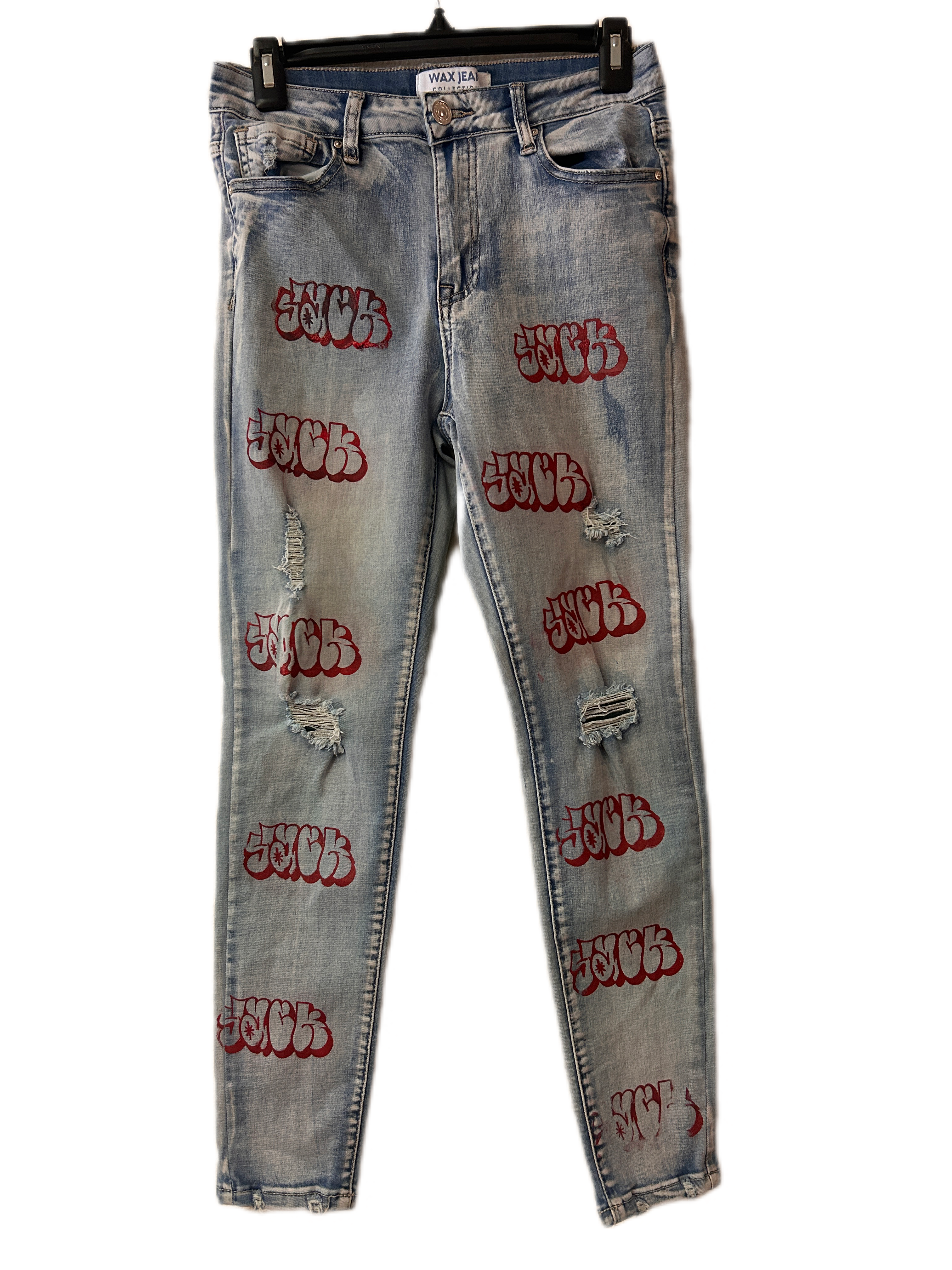 Woman’s Upcycled pants.