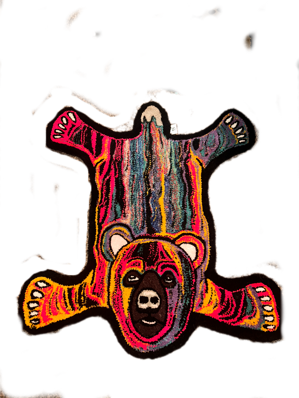 XL Abstract Bear Tufted Rug