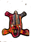XL Abstract Bear Tufted Rug
