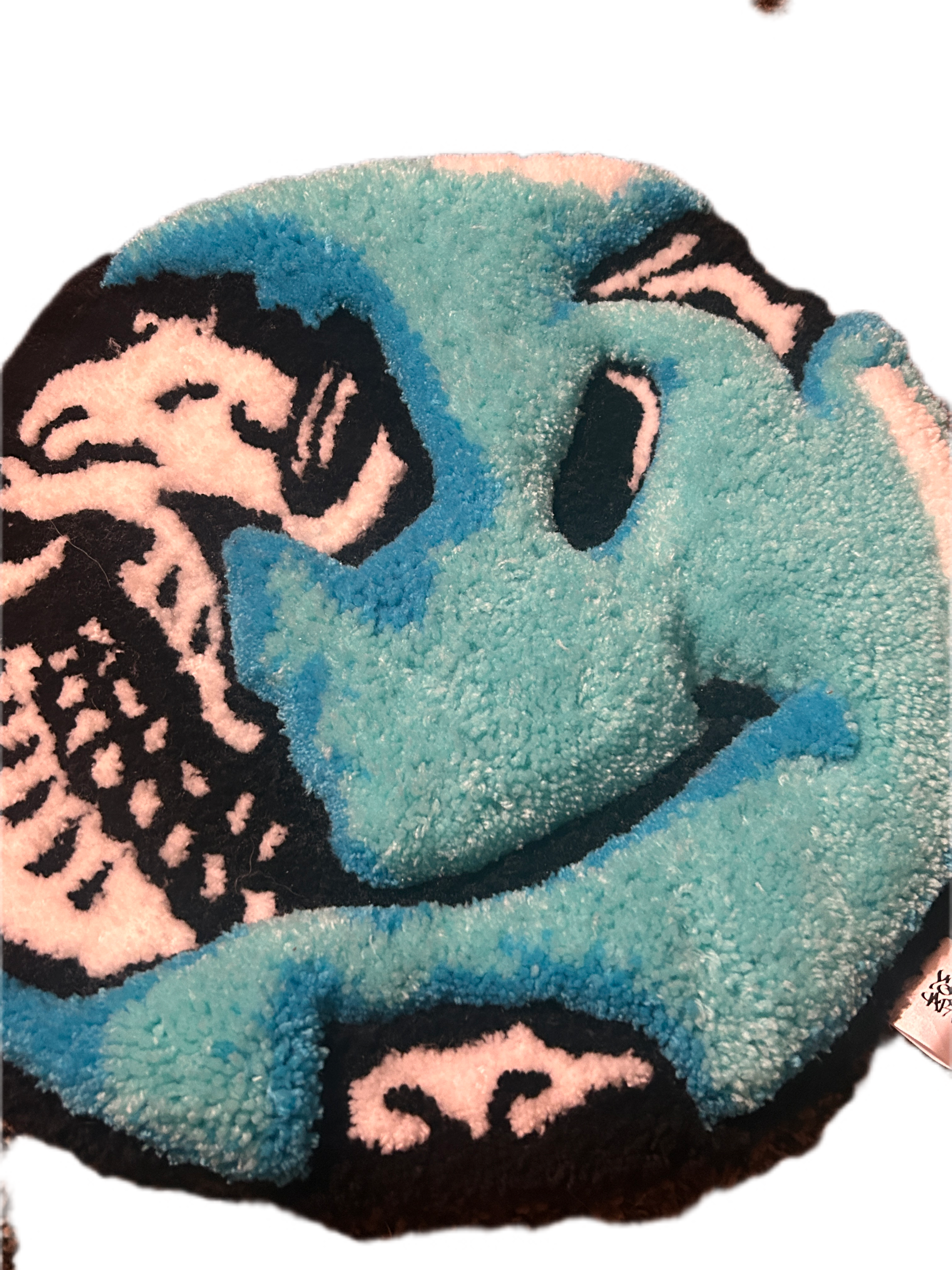 Smiley Face Skull Rug