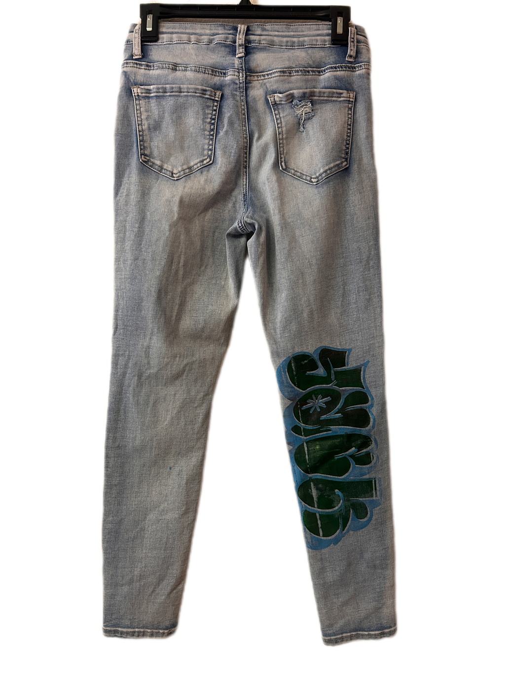 Woman’s Upcycled pants.