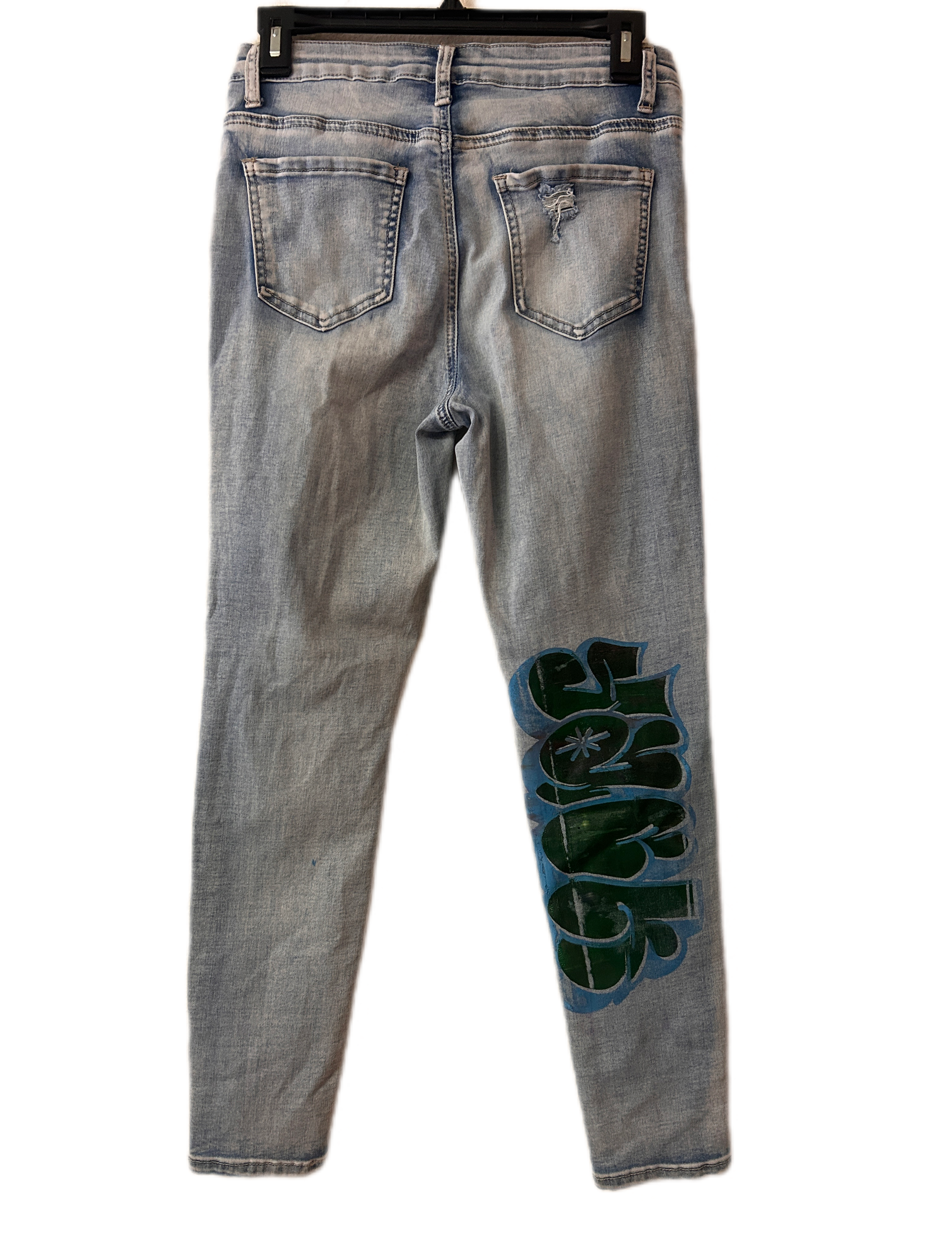 Woman’s Upcycled pants.