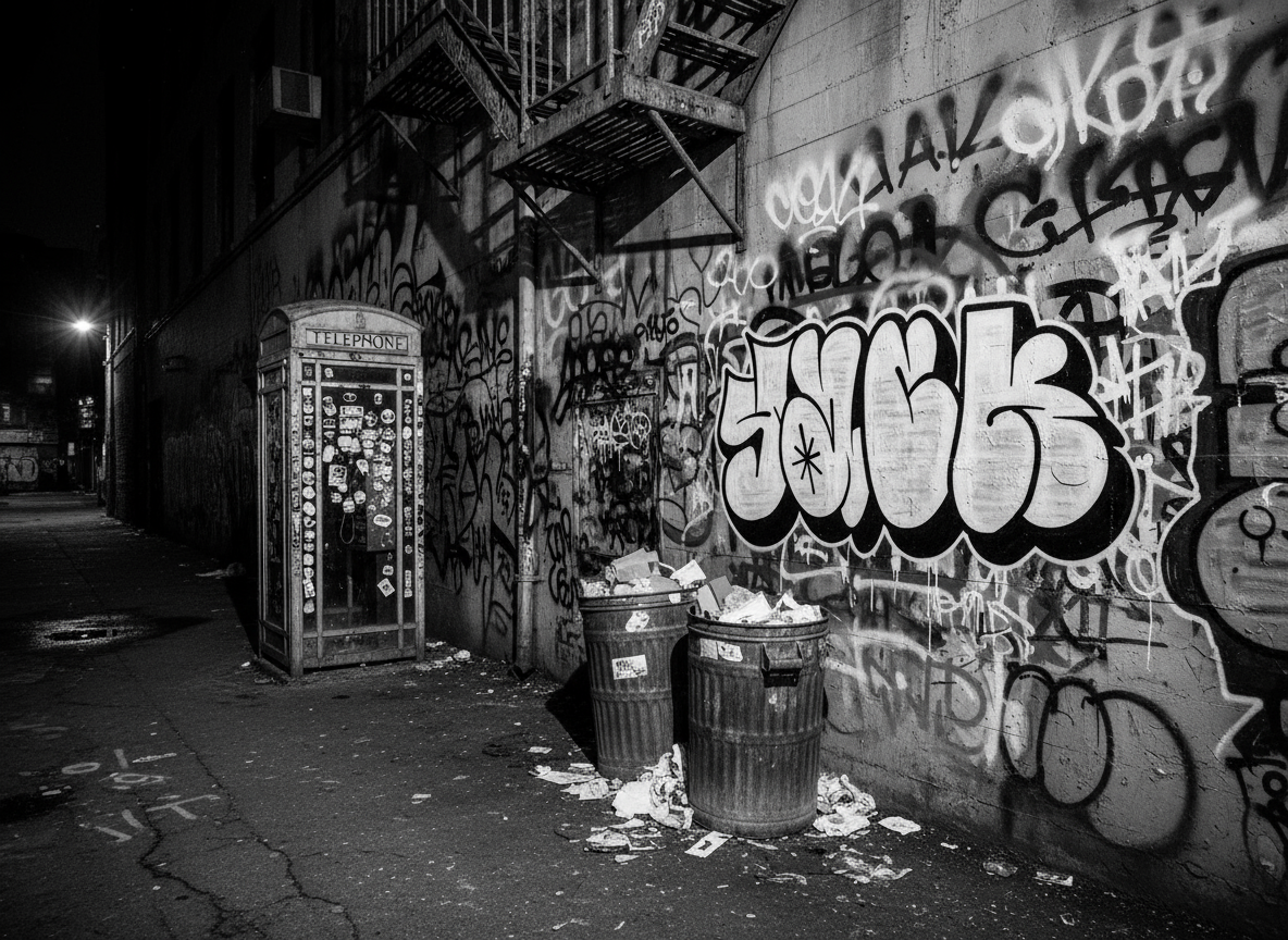 Back Alley with Phone Booth